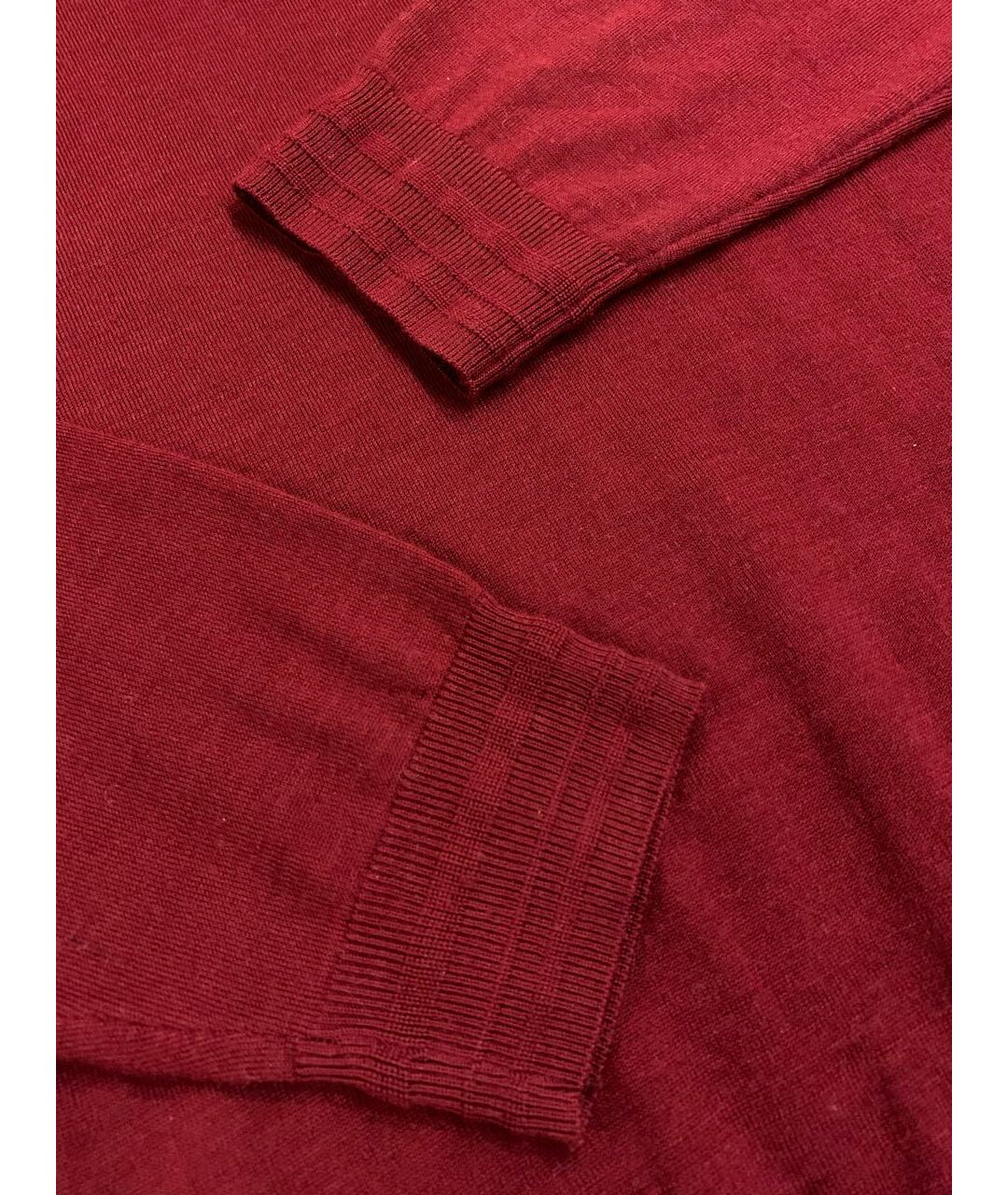 KITON Бордовый шерстяной джемпер / свитер, фото 4