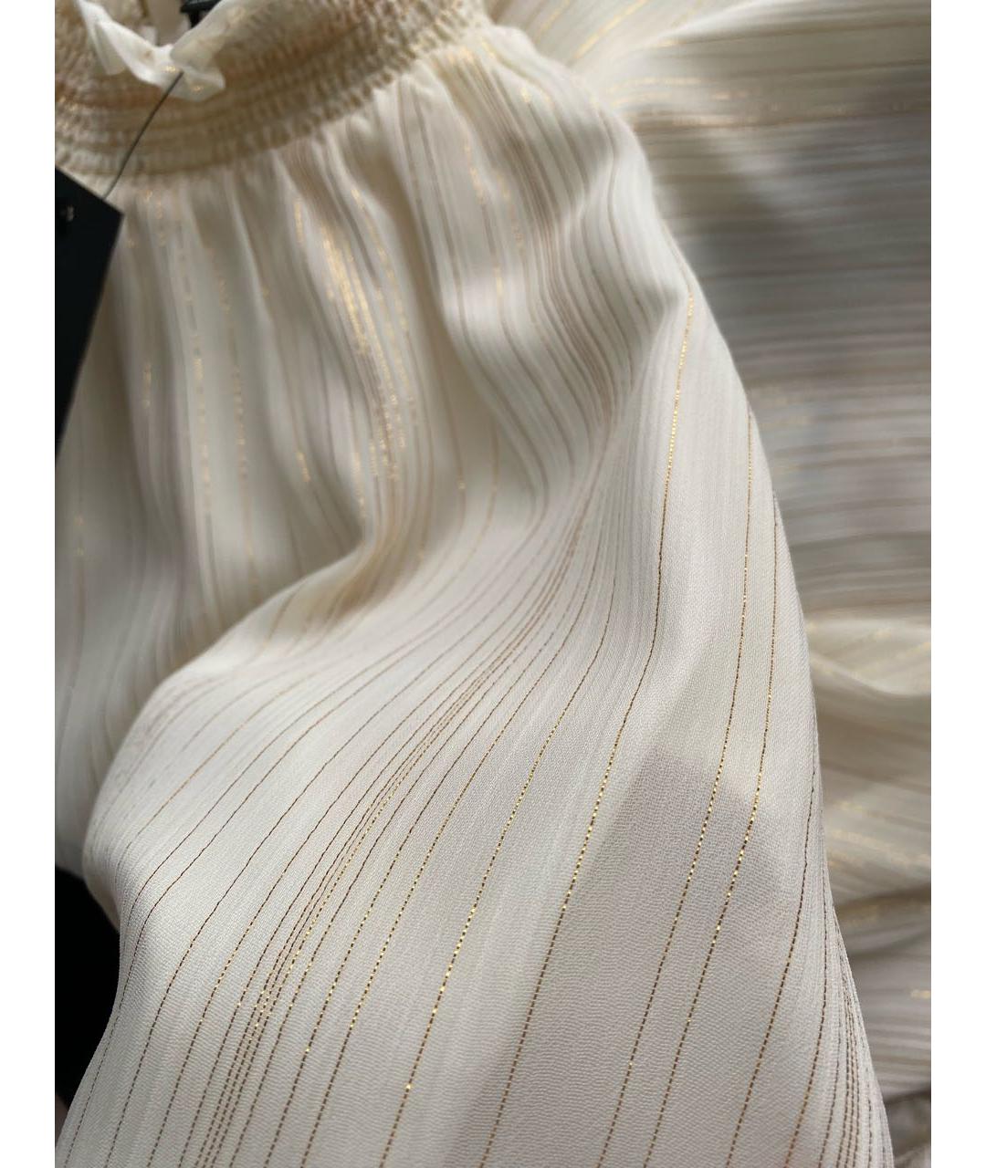 RACHEL ZOE Белая полиэстеровая блузы, фото 7