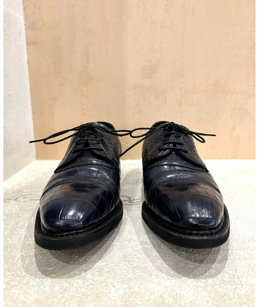 BARRETT Темно-синие туфли из экзотической кожи, фото 2