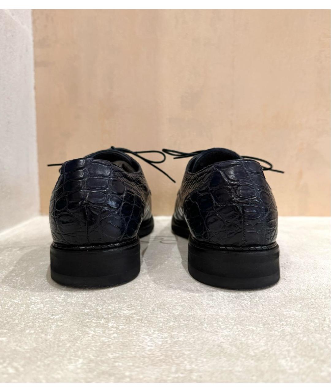 BARRETT Темно-синие туфли из экзотической кожи, фото 4