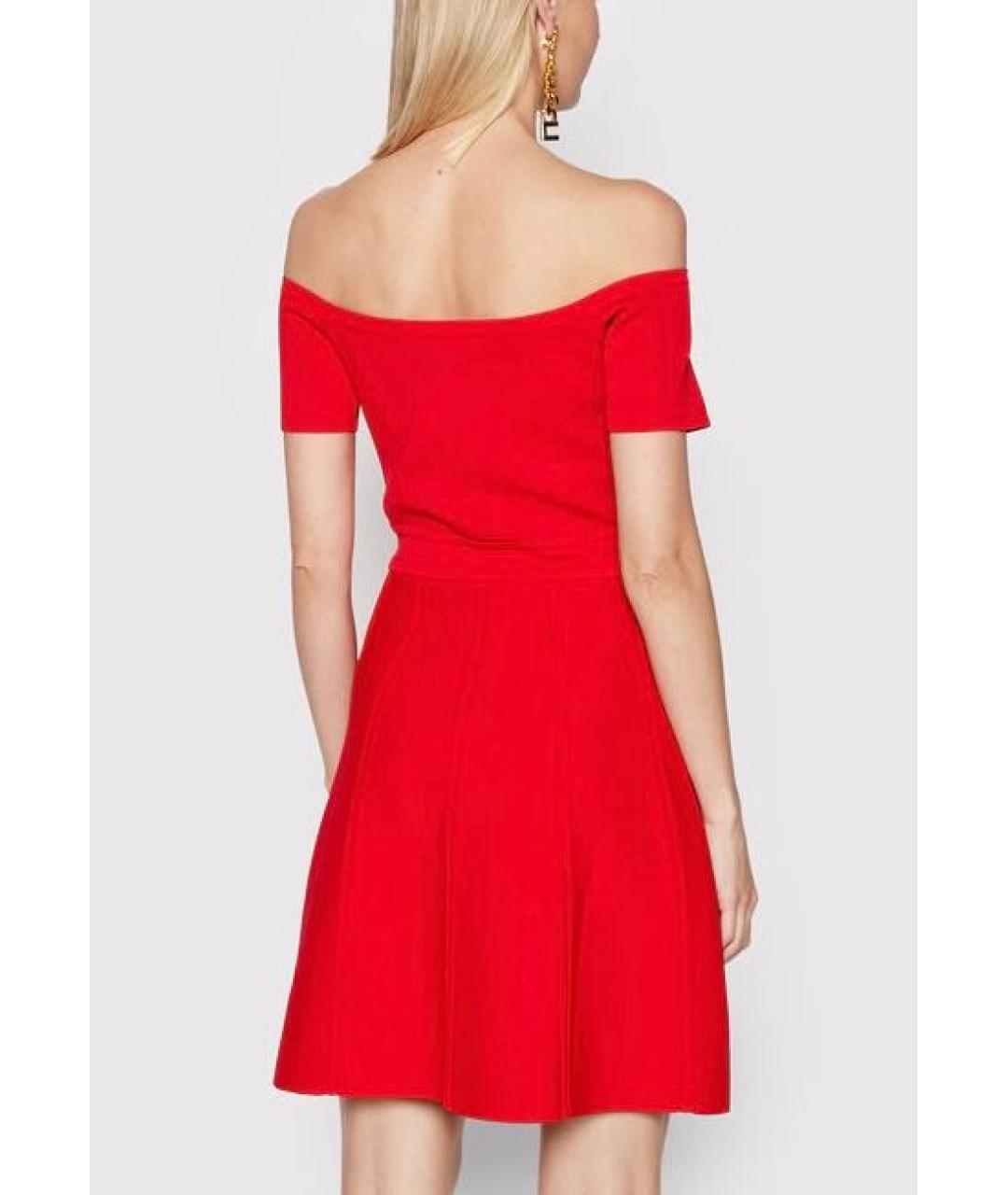 ELISABETTA FRANCHI Красное коктейльное платье, фото 7