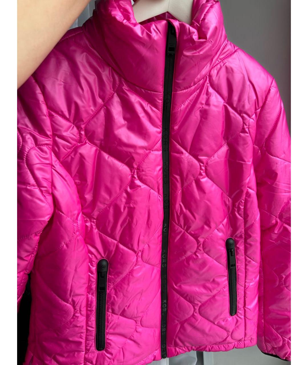 MICHAEL KORS Розовая синтетическая куртка, фото 6