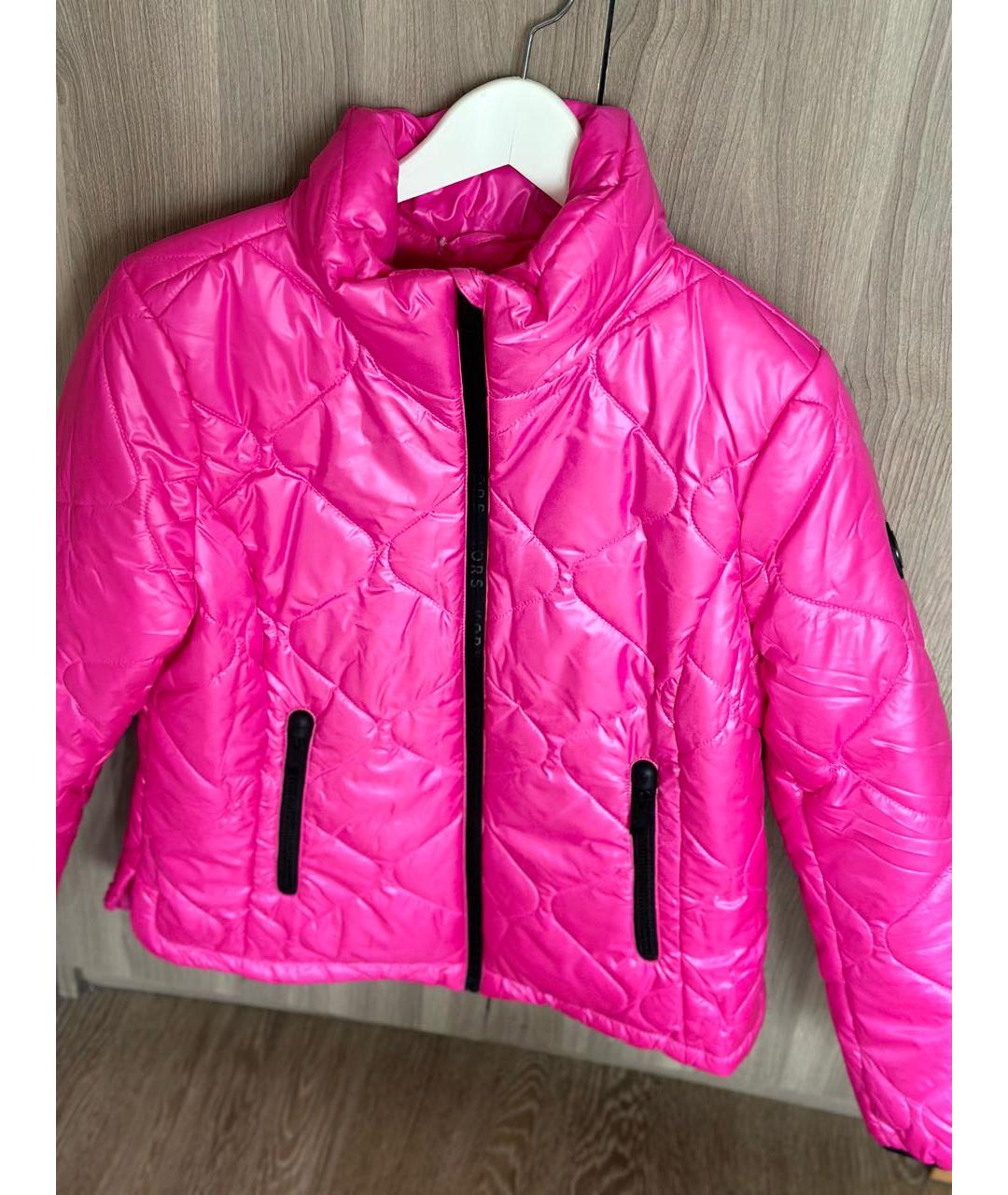 MICHAEL KORS Розовая синтетическая куртка, фото 2