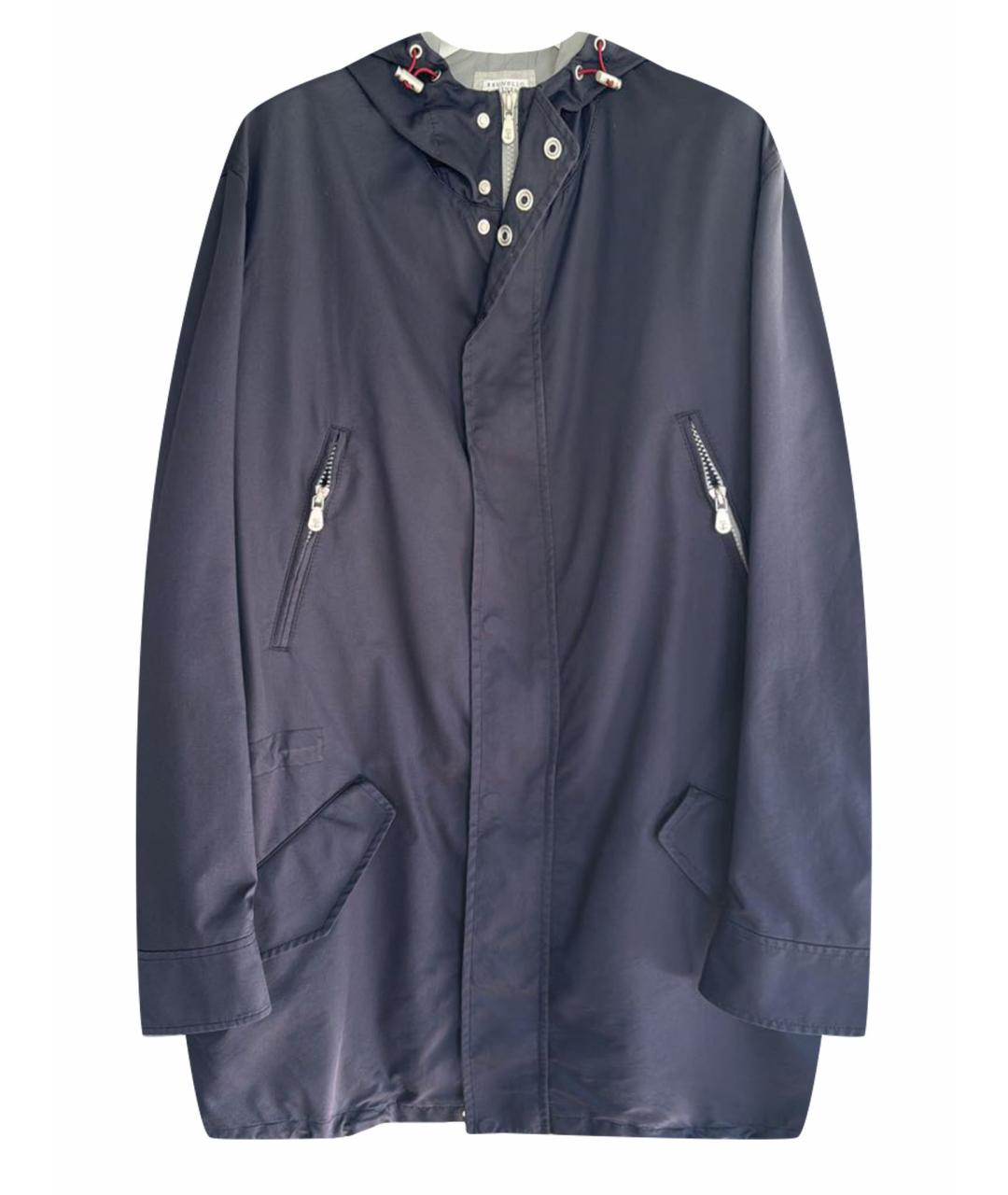 BRUNELLO CUCINELLI Темно-синяя полиамидовая куртка, фото 1