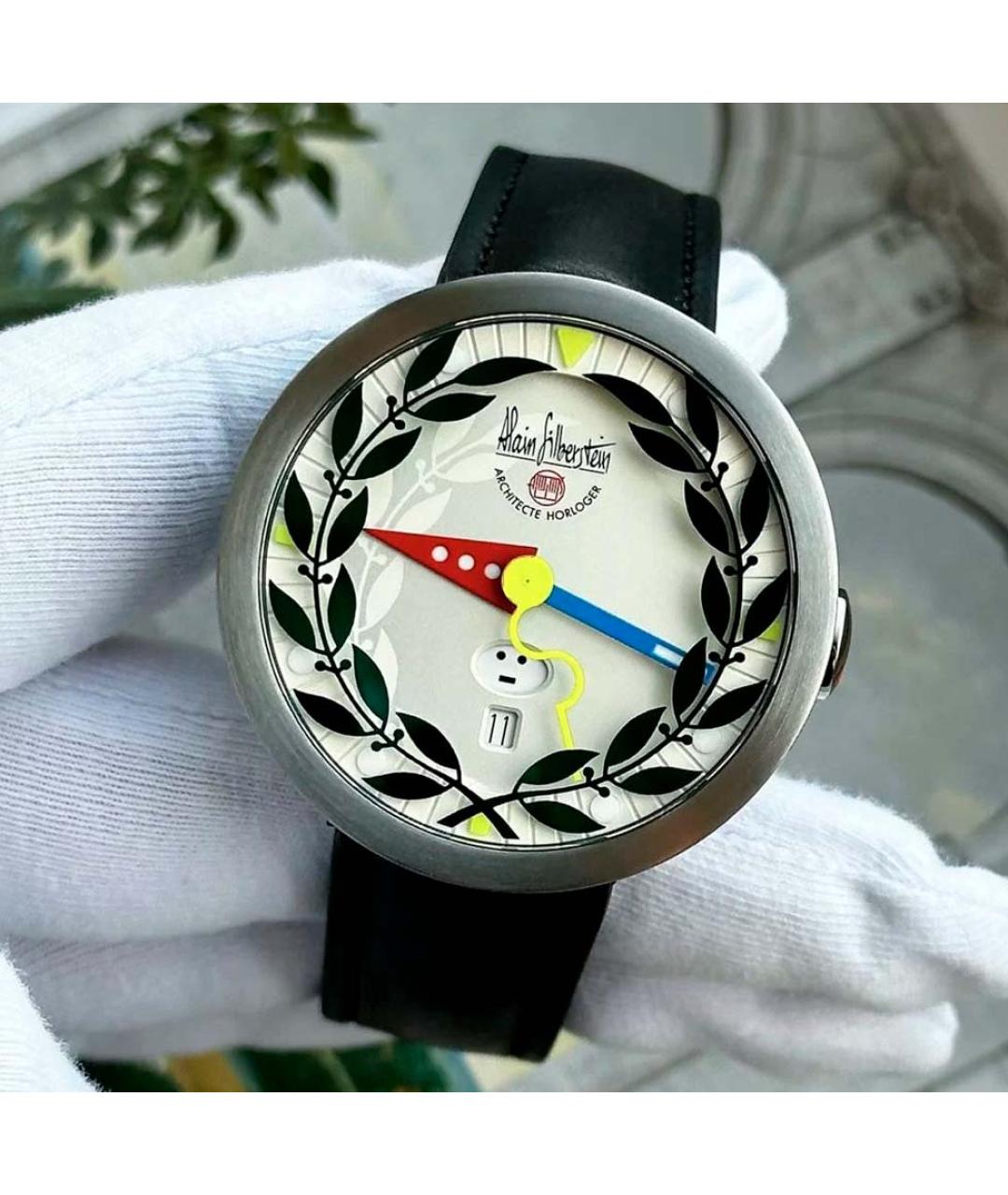 Alain Silberstein Белые стальные часы, фото 2