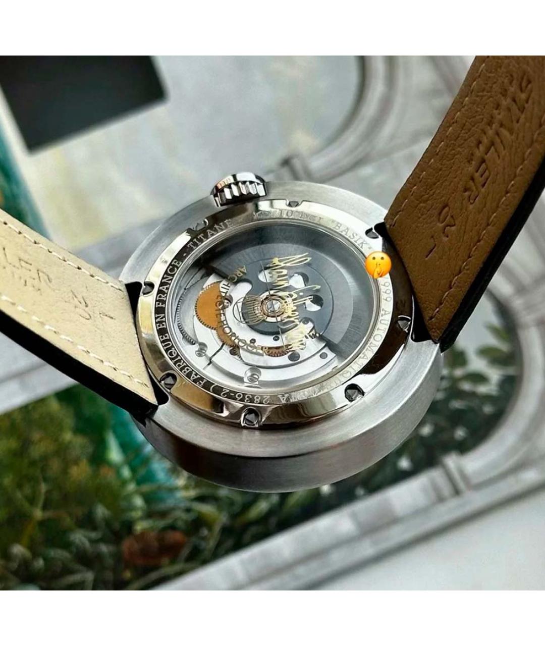 Alain Silberstein Белые стальные часы, фото 5