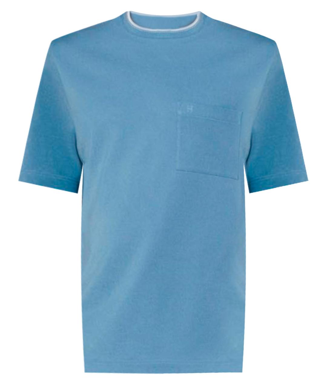 HERMES PRE-OWNED Голубая футболка, фото 1
