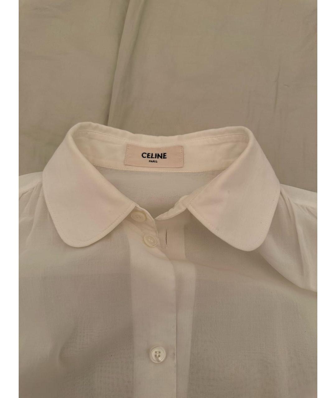 CELINE PRE-OWNED Белая шелковая рубашка, фото 3