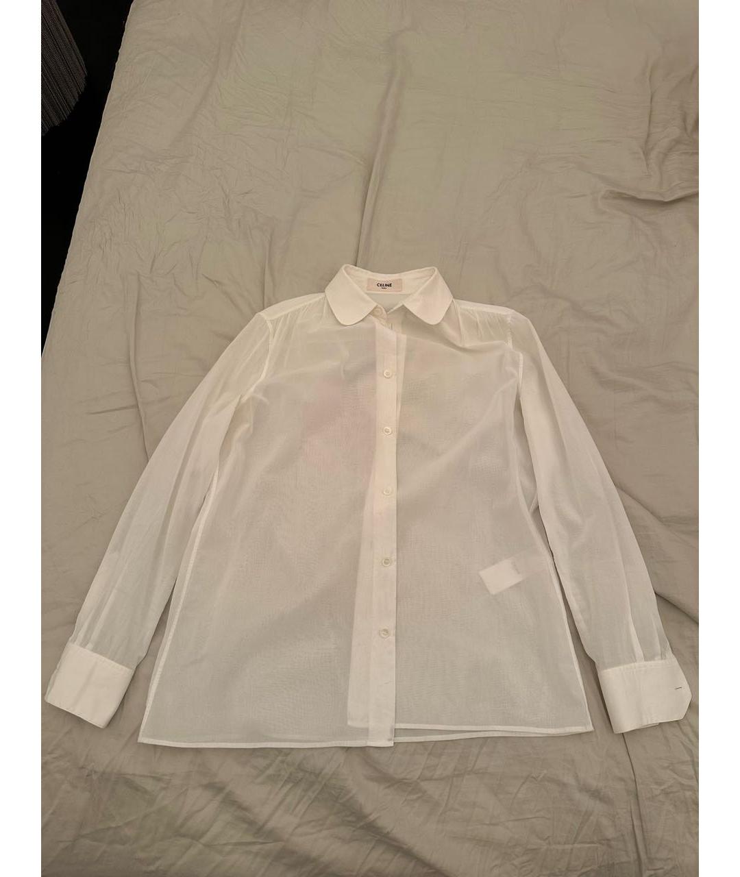 CELINE PRE-OWNED Белая шелковая рубашка, фото 5