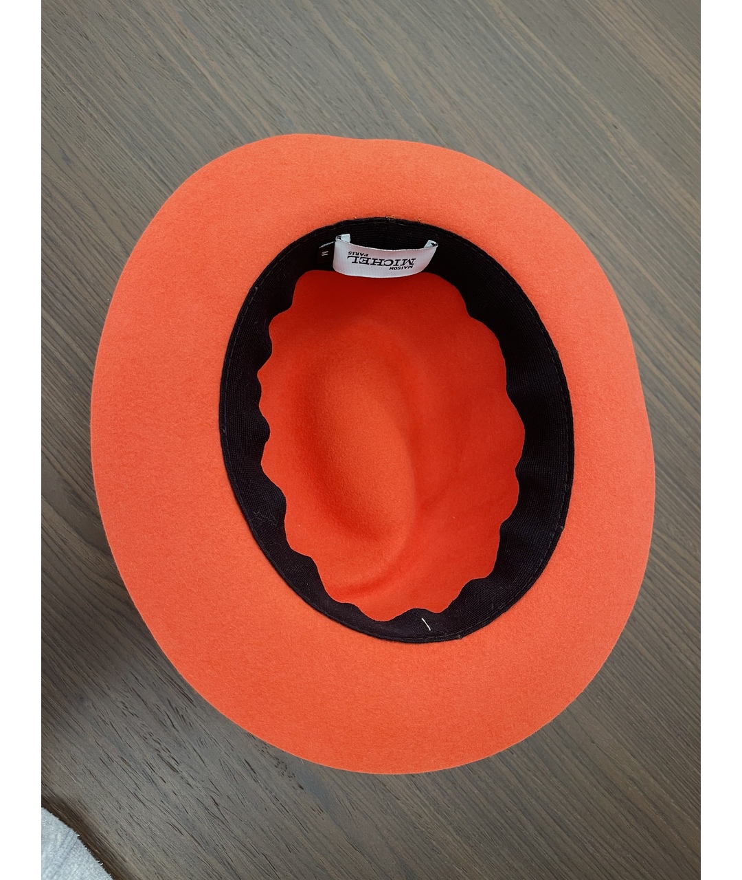 MAISON MICHEL Оранжевая шерстяная шляпа, фото 2