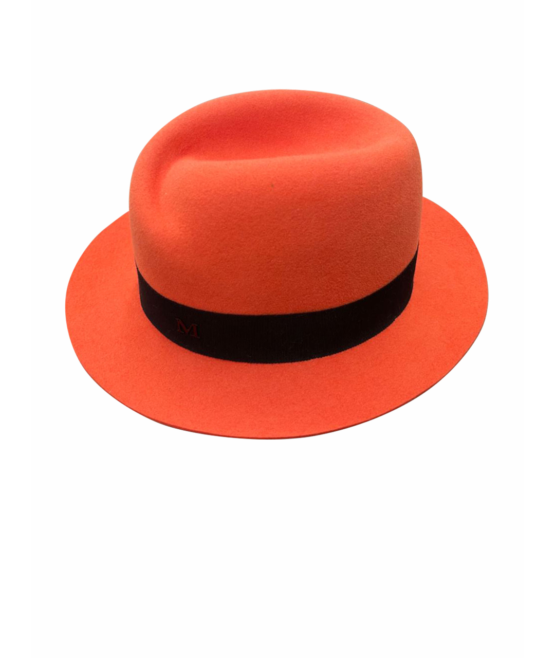 MAISON MICHEL Оранжевая шерстяная шляпа, фото 1