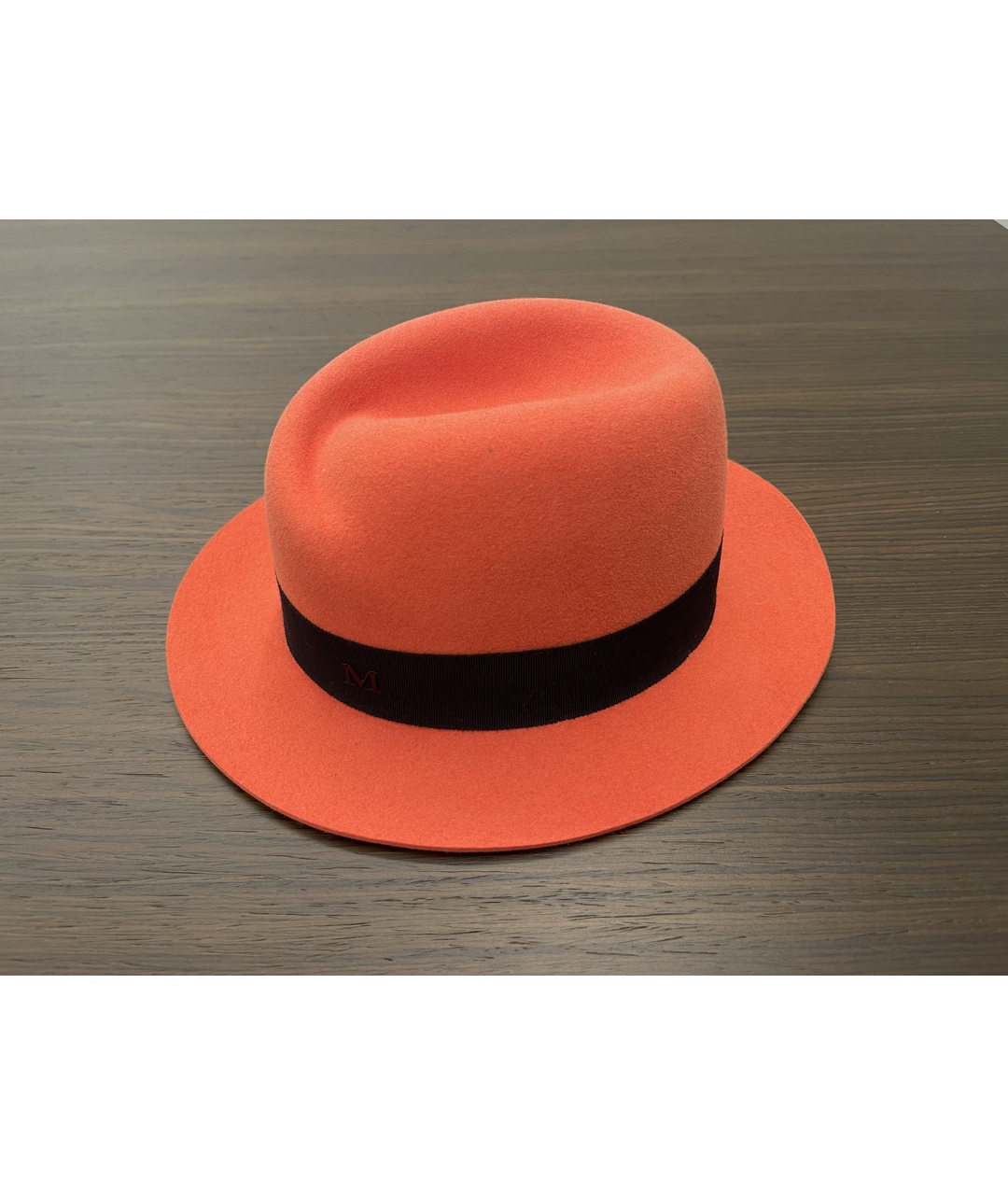 MAISON MICHEL Оранжевая шерстяная шляпа, фото 5