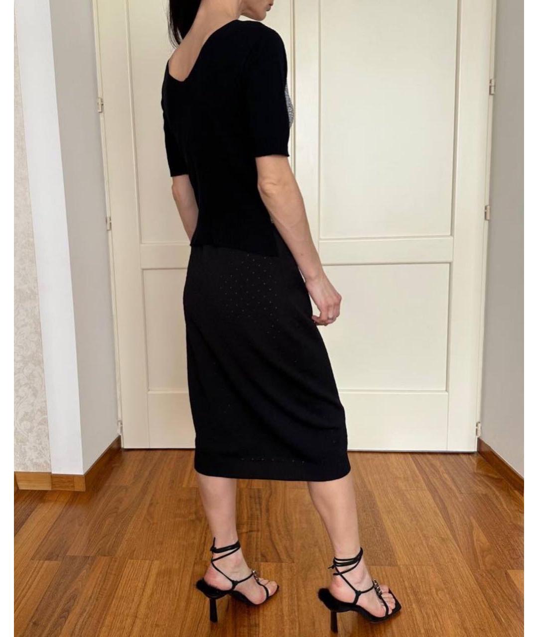 LOUIS VUITTON PRE-OWNED Черное полиамидовое повседневное платье, фото 7