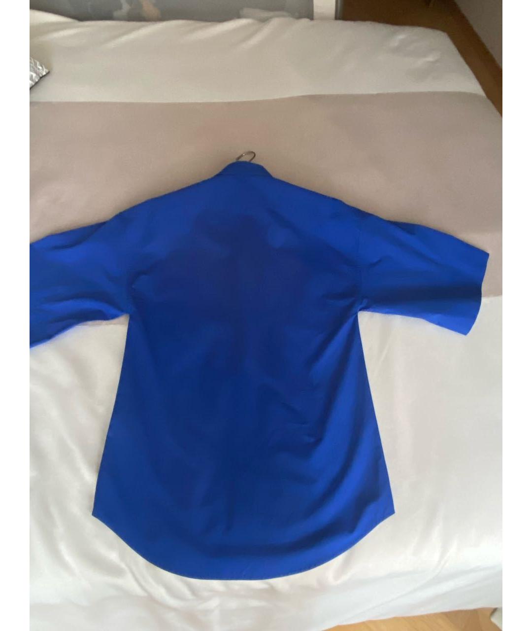 CELINE Синяя хлопковая рубашка, фото 2