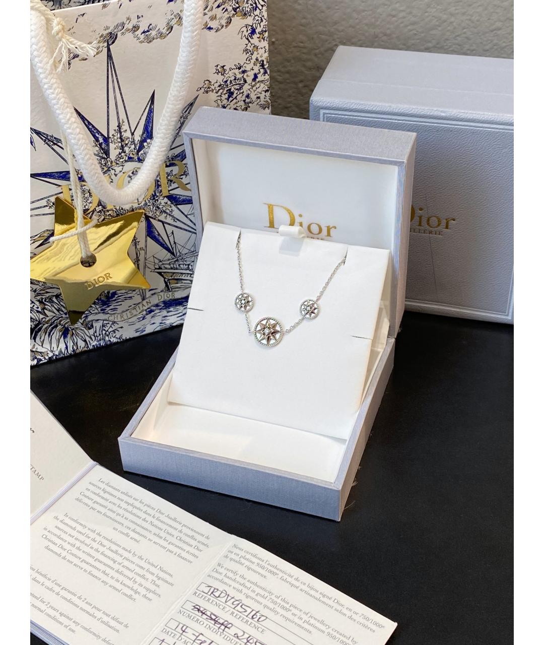 CHRISTIAN DIOR PRE-OWNED Серебрянный браслет из белого золота, фото 4