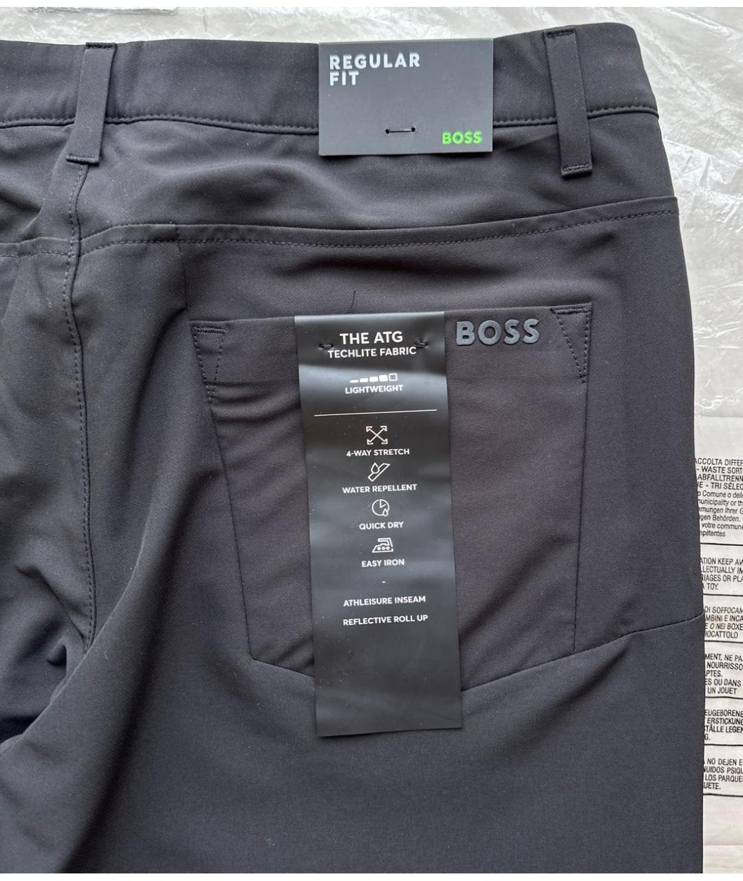 HUGO BOSS Черные повседневные брюки, фото 4