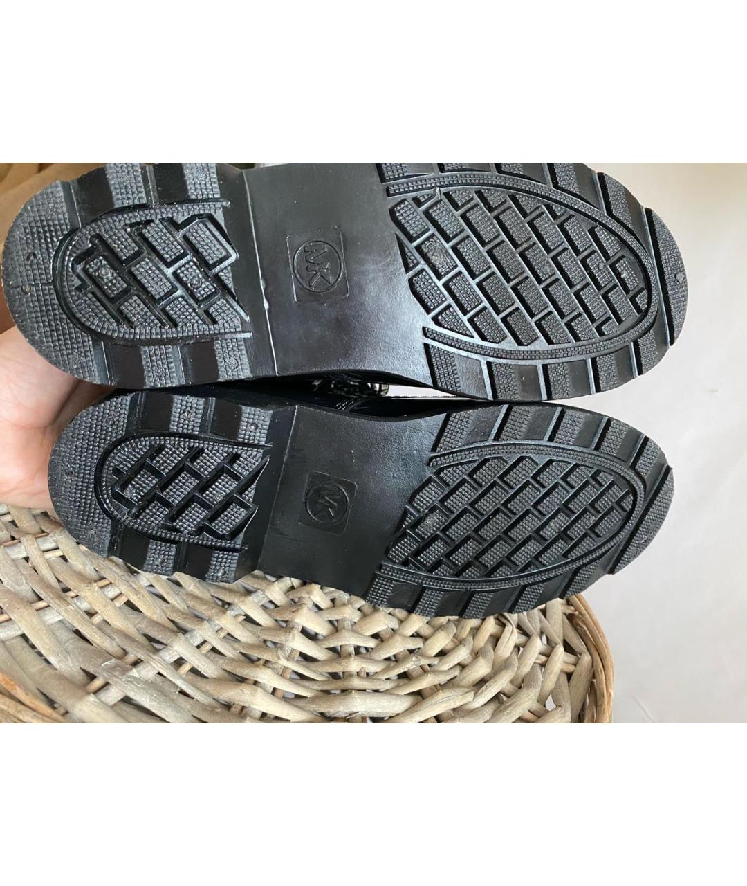 MICHAEL MICHAEL KORS Черные резиновые ботинки, фото 6
