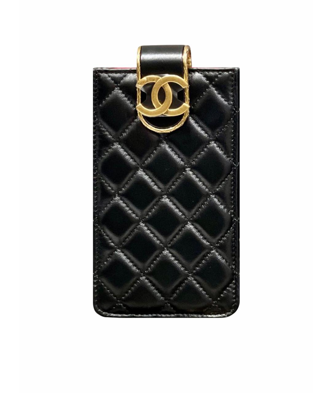 CHANEL PRE-OWNED Черная кожаная сумка через плечо, фото 1