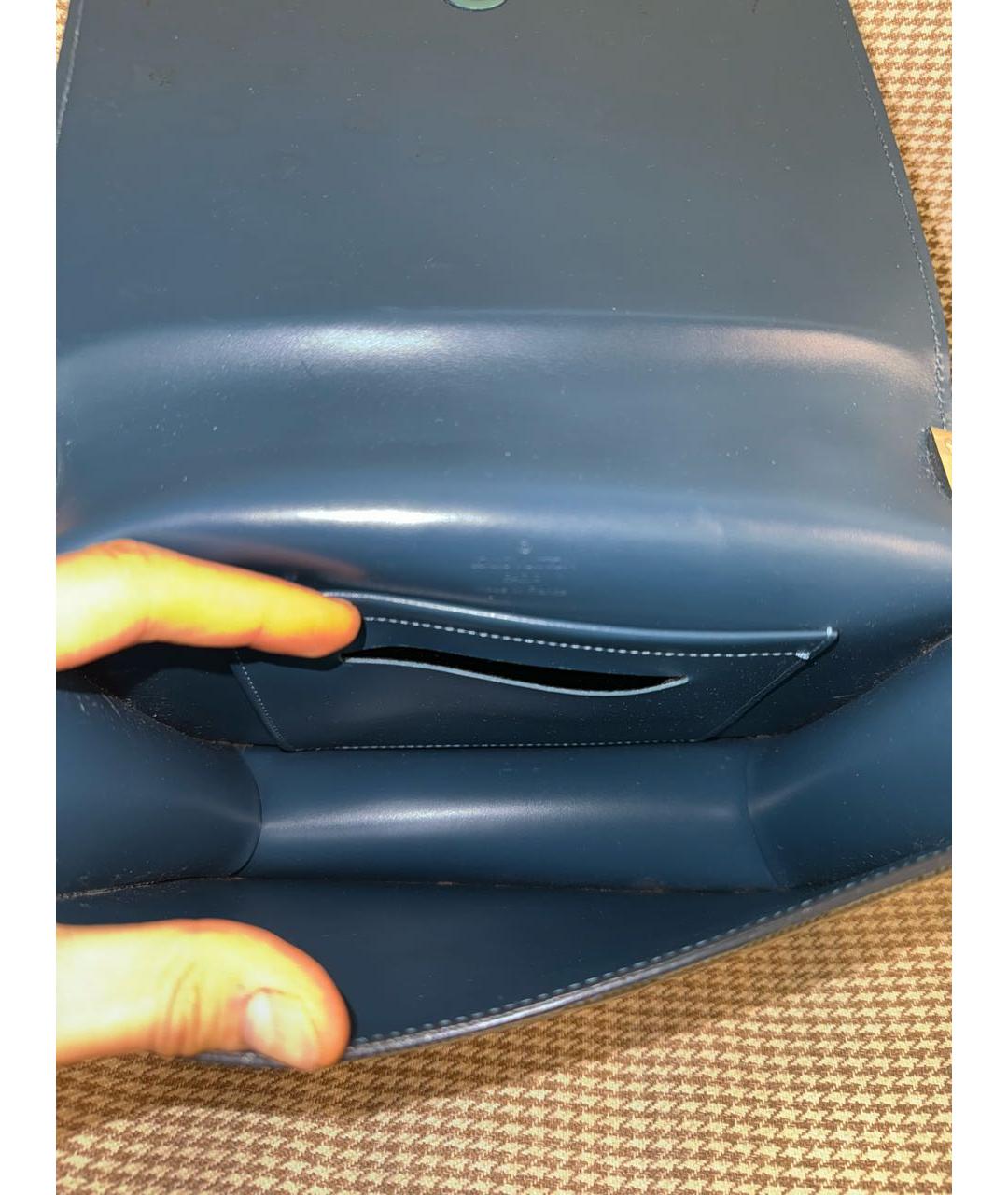 LOUIS VUITTON Зеленая сумка через плечо из лакированной кожи, фото 8