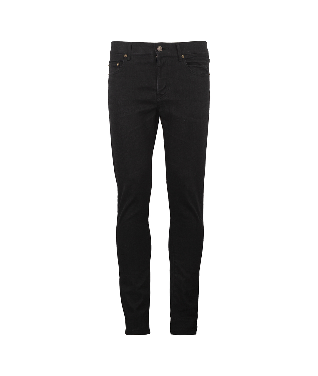 SAINT LAURENT Черные хлопковые джинсы скинни, фото 1