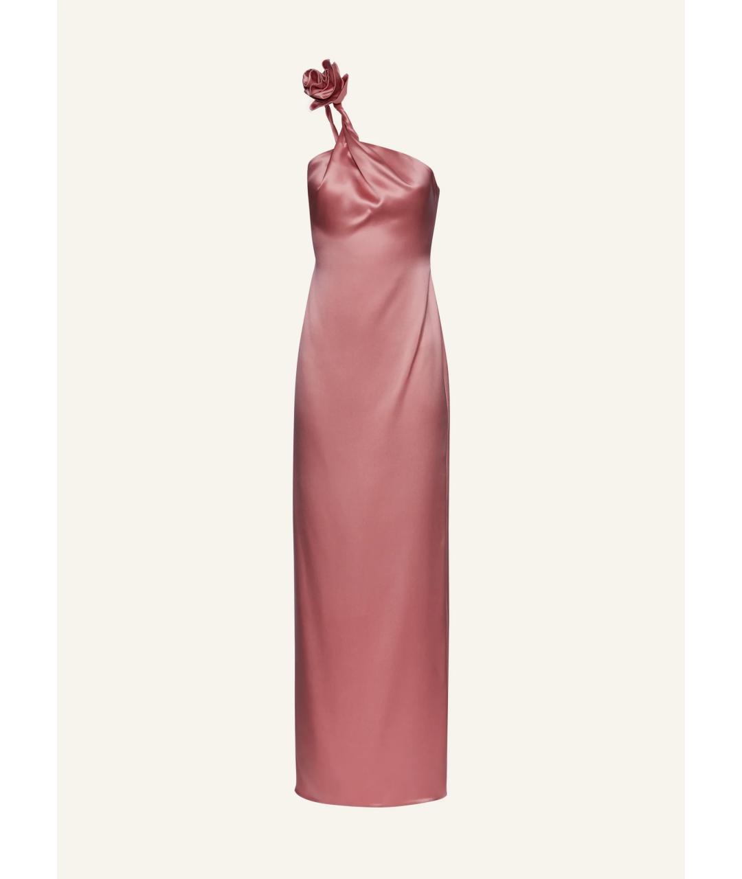 MAGDA BUTRYM Розовое шелковое коктейльное платье, фото 6