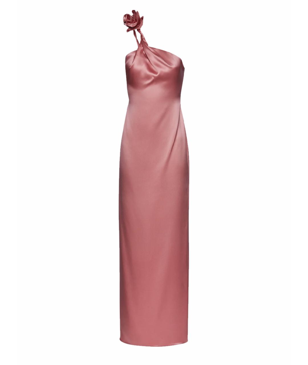 MAGDA BUTRYM Розовое шелковое коктейльное платье, фото 1