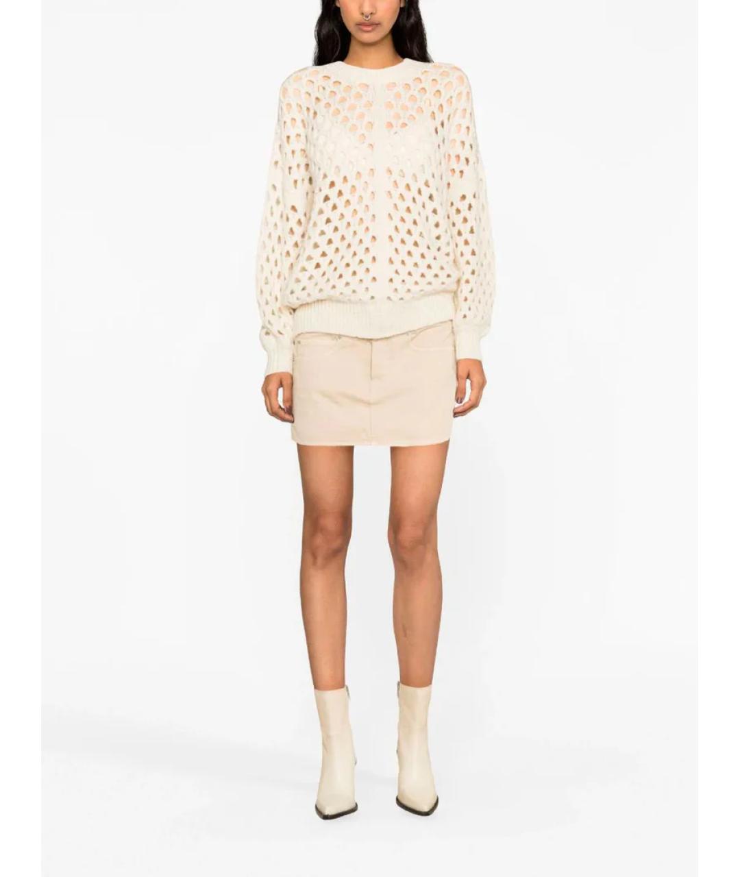 ISABEL MARANT Белый шерстяной джемпер / свитер, фото 2