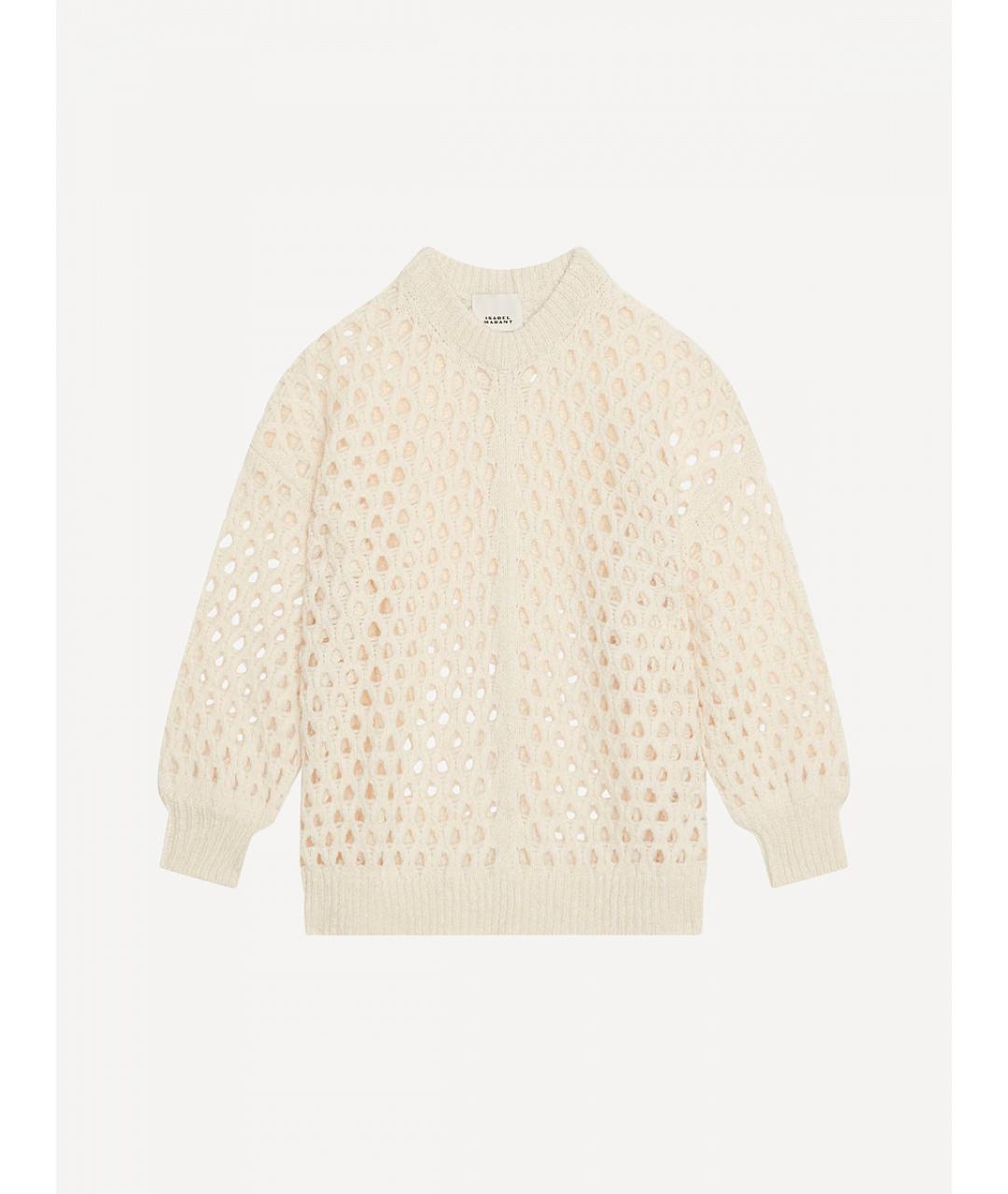 ISABEL MARANT Белый шерстяной джемпер / свитер, фото 5