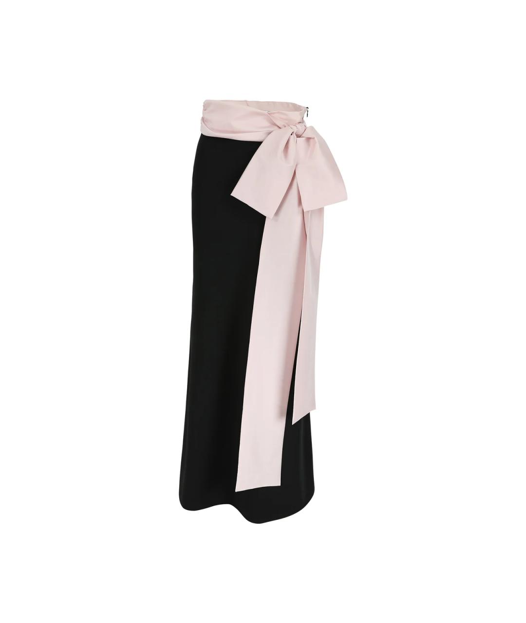 BERNADETTE Черная полиэстеровая юбка макси, фото 1