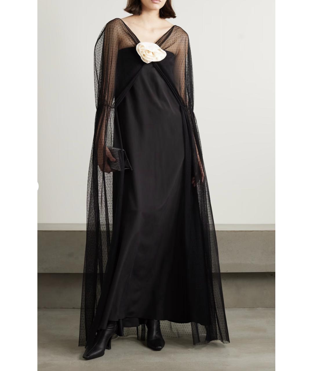 BERNADETTE Черное полиамидовое вечернее платье, фото 2