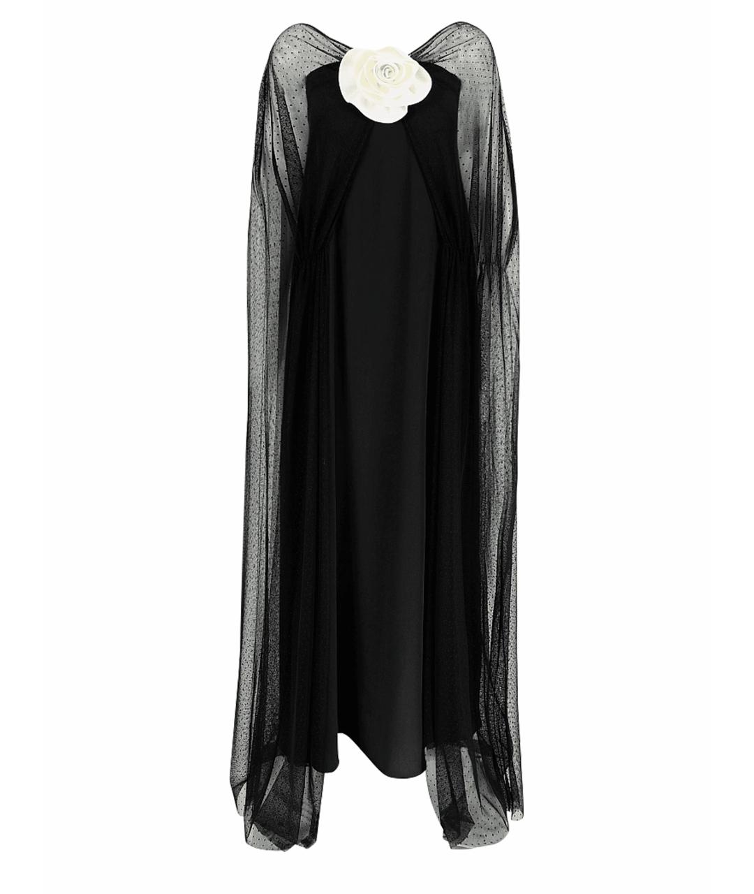BERNADETTE Черное полиамидовое вечернее платье, фото 1