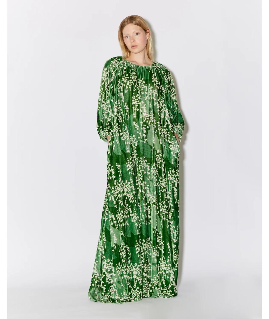 BERNADETTE Зеленые вискозное платье, фото 2