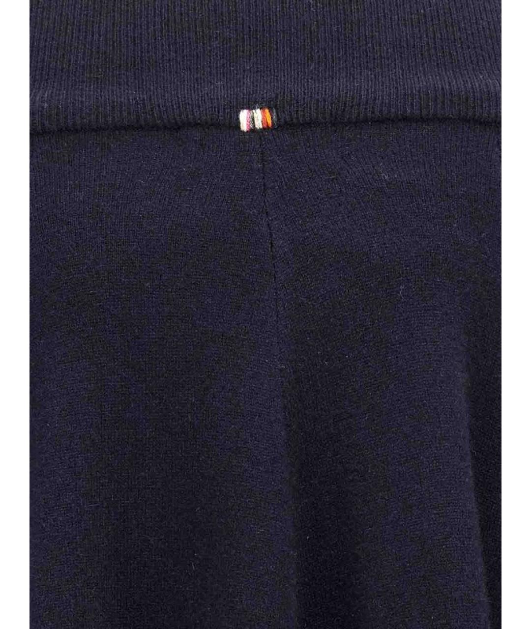 EXTREME CASHMERE Темно-синяя кашемировая юбка миди, фото 3