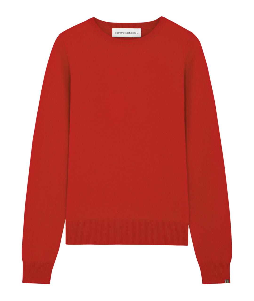 EXTREME CASHMERE Красный кашемировый джемпер / свитер, фото 1