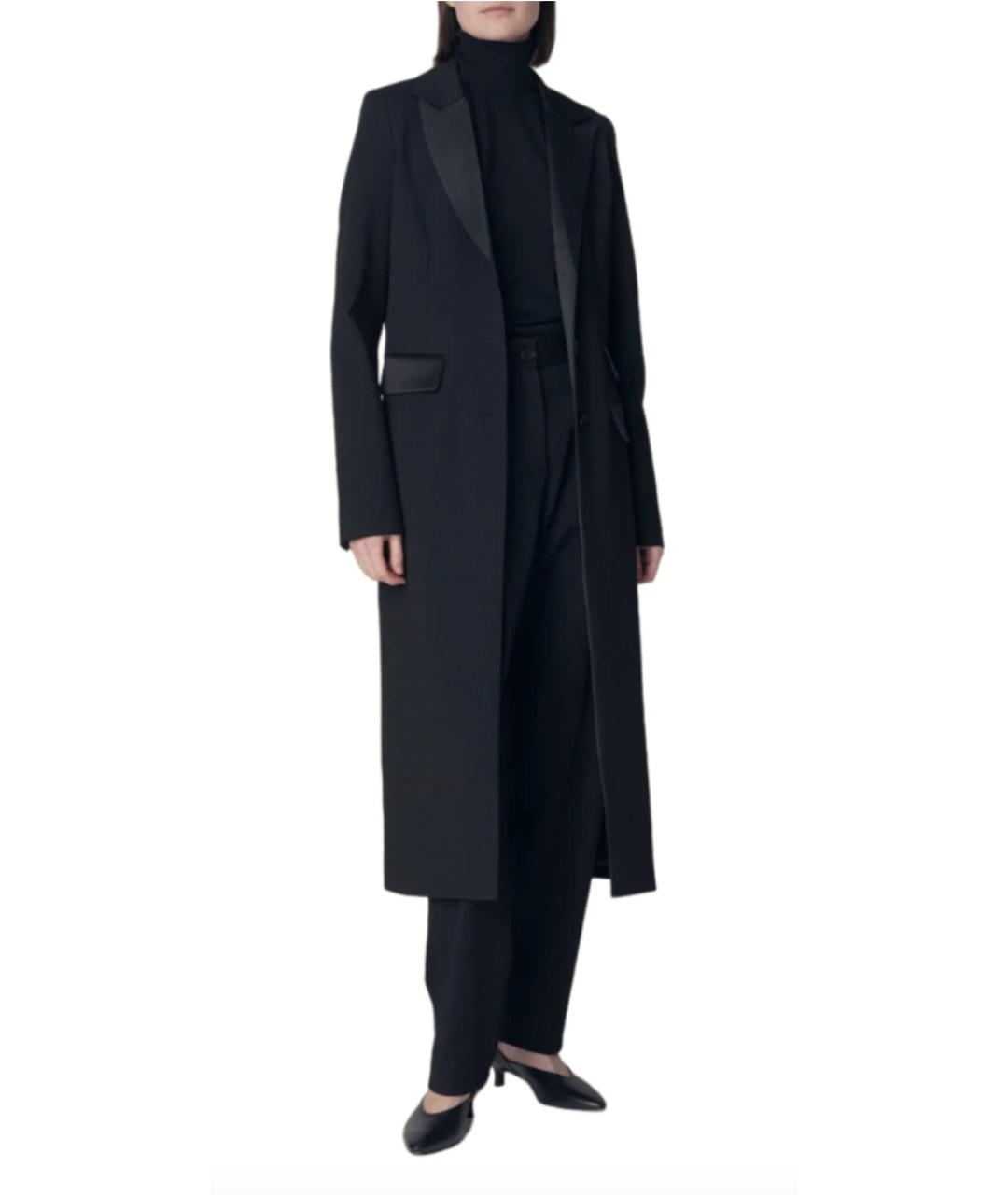 CO Черное шерстяное пальто, фото 2