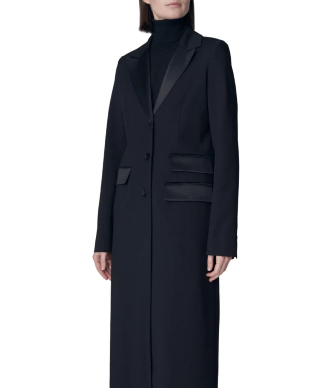 CO Черное шерстяное пальто, фото 5