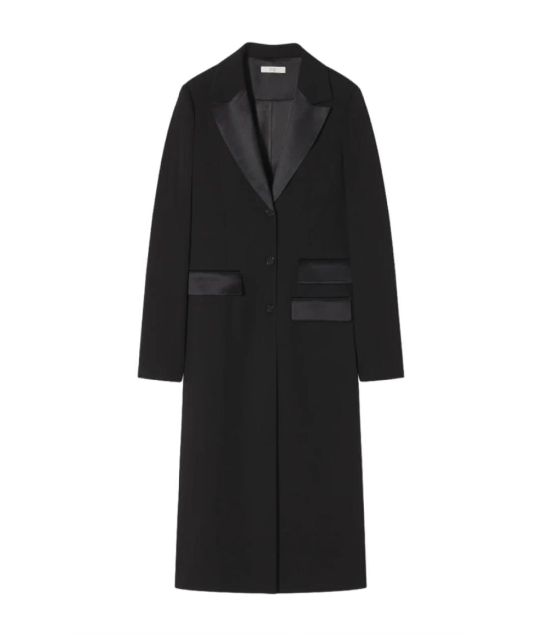 CO Черное шерстяное пальто, фото 1