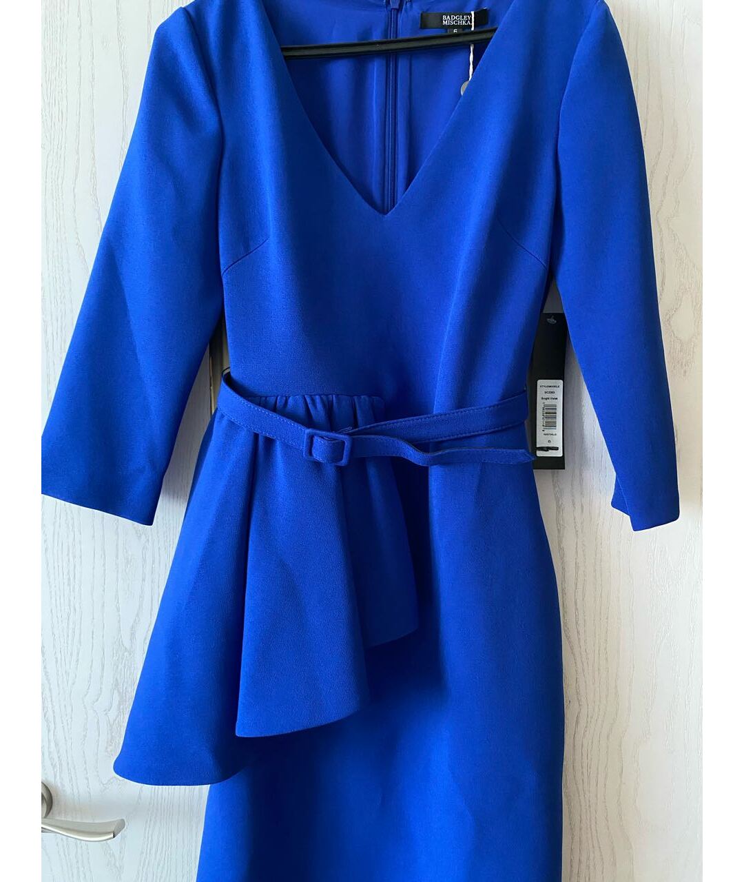 BADGLEY MISCHKA Синее синтетическое повседневное платье, фото 2