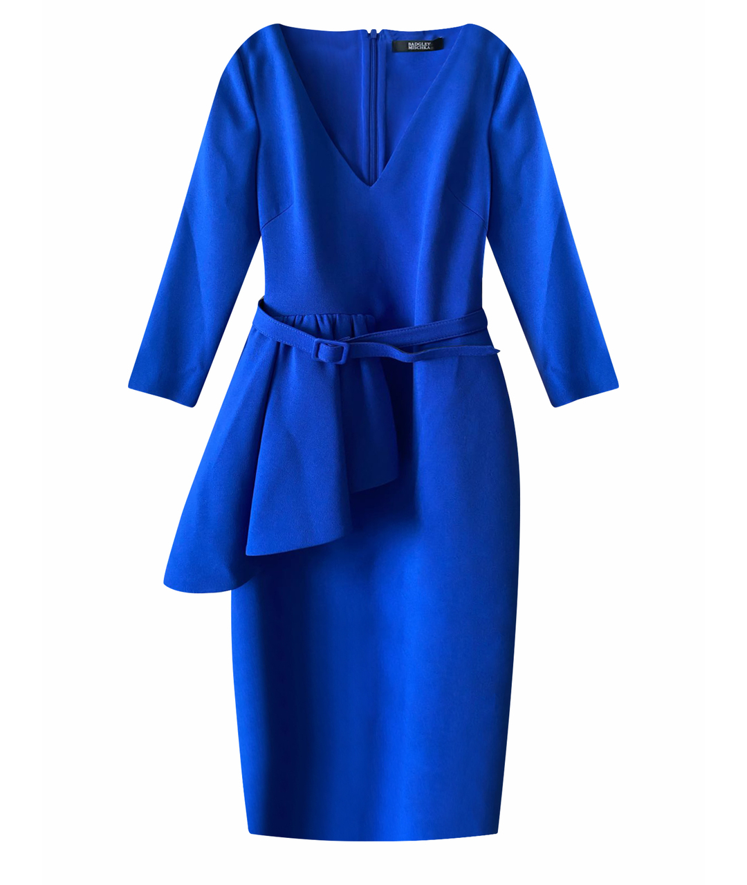 BADGLEY MISCHKA Синее синтетическое повседневное платье, фото 1