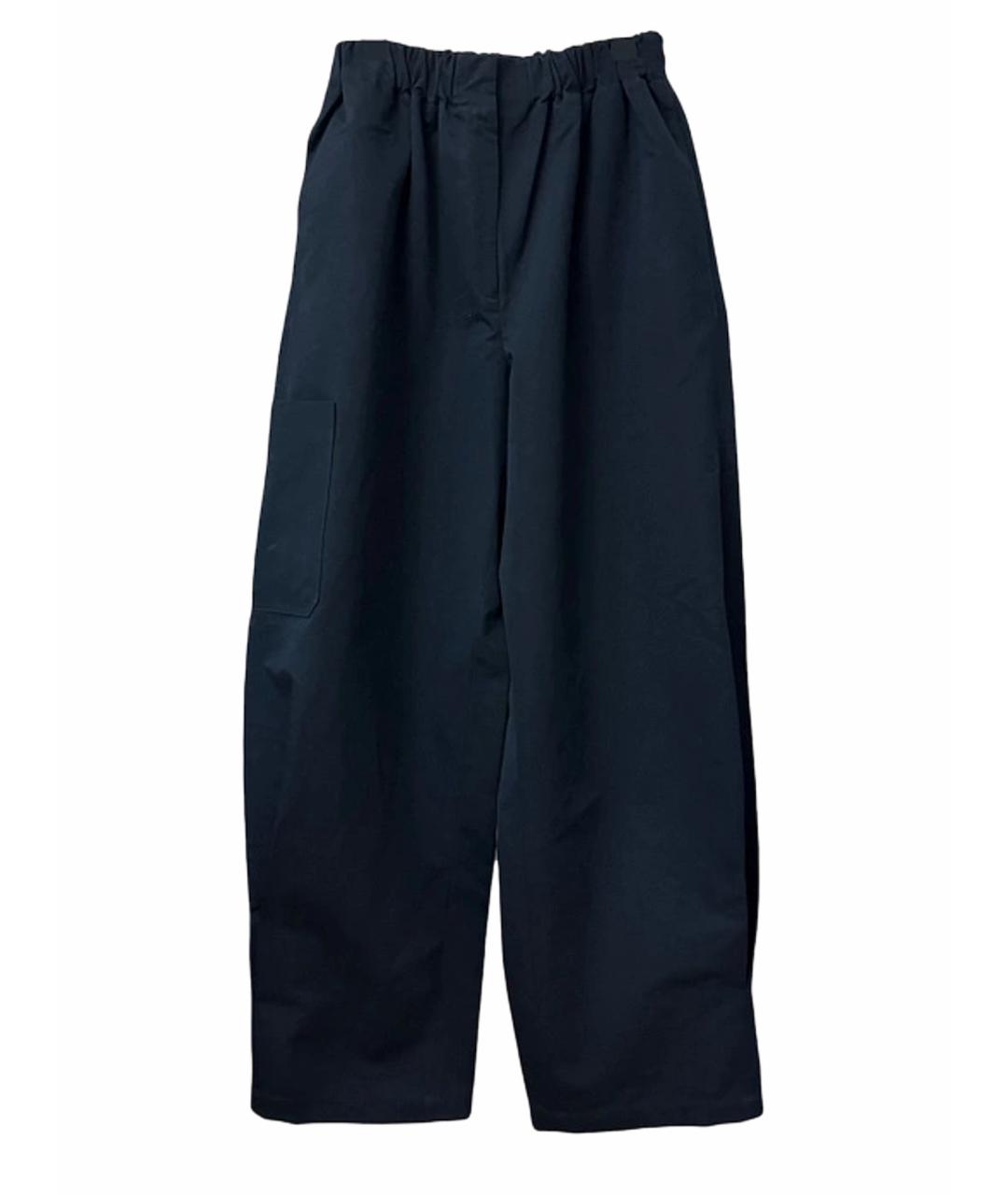 CO Темно-синие хлопковые брюки широкие, фото 1