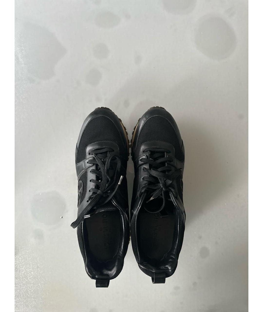 LOUIS VUITTON PRE-OWNED Черные кожаные кроссовки, фото 3