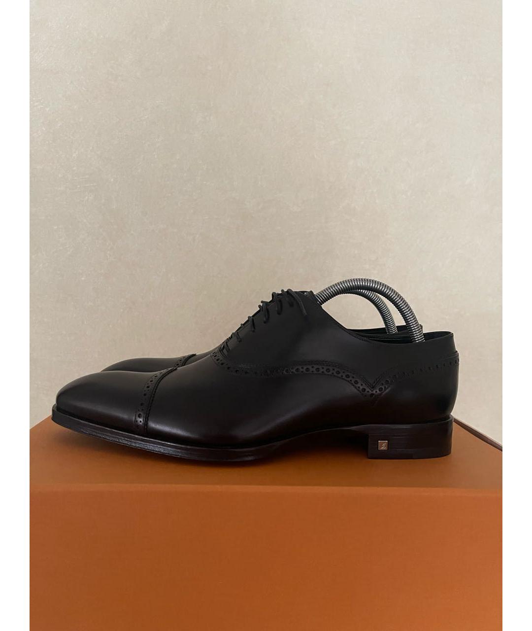 LOUIS VUITTON PRE-OWNED Черные кожаные туфли, фото 2