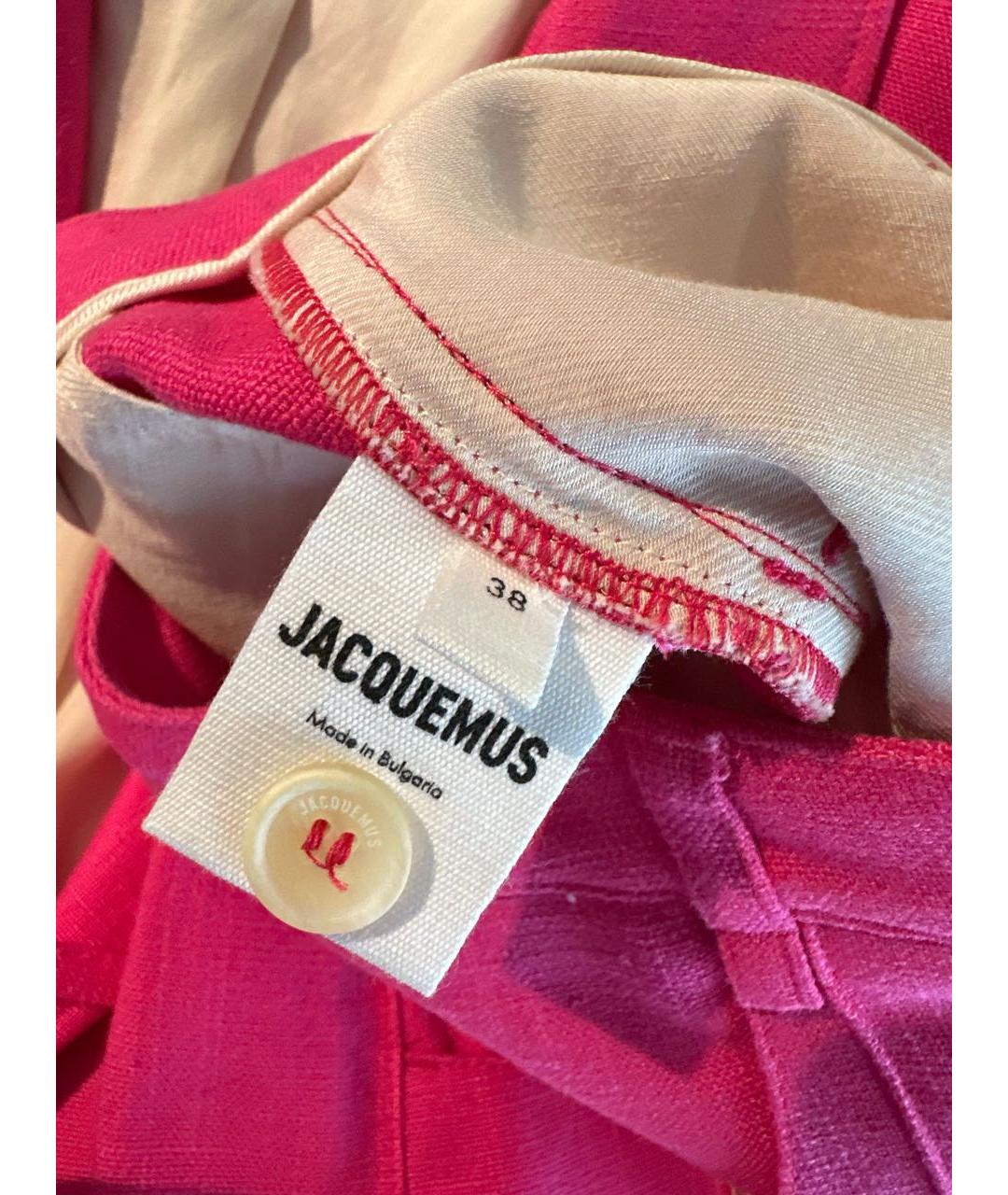 JACQUEMUS Розовые вискозные шорты, фото 5
