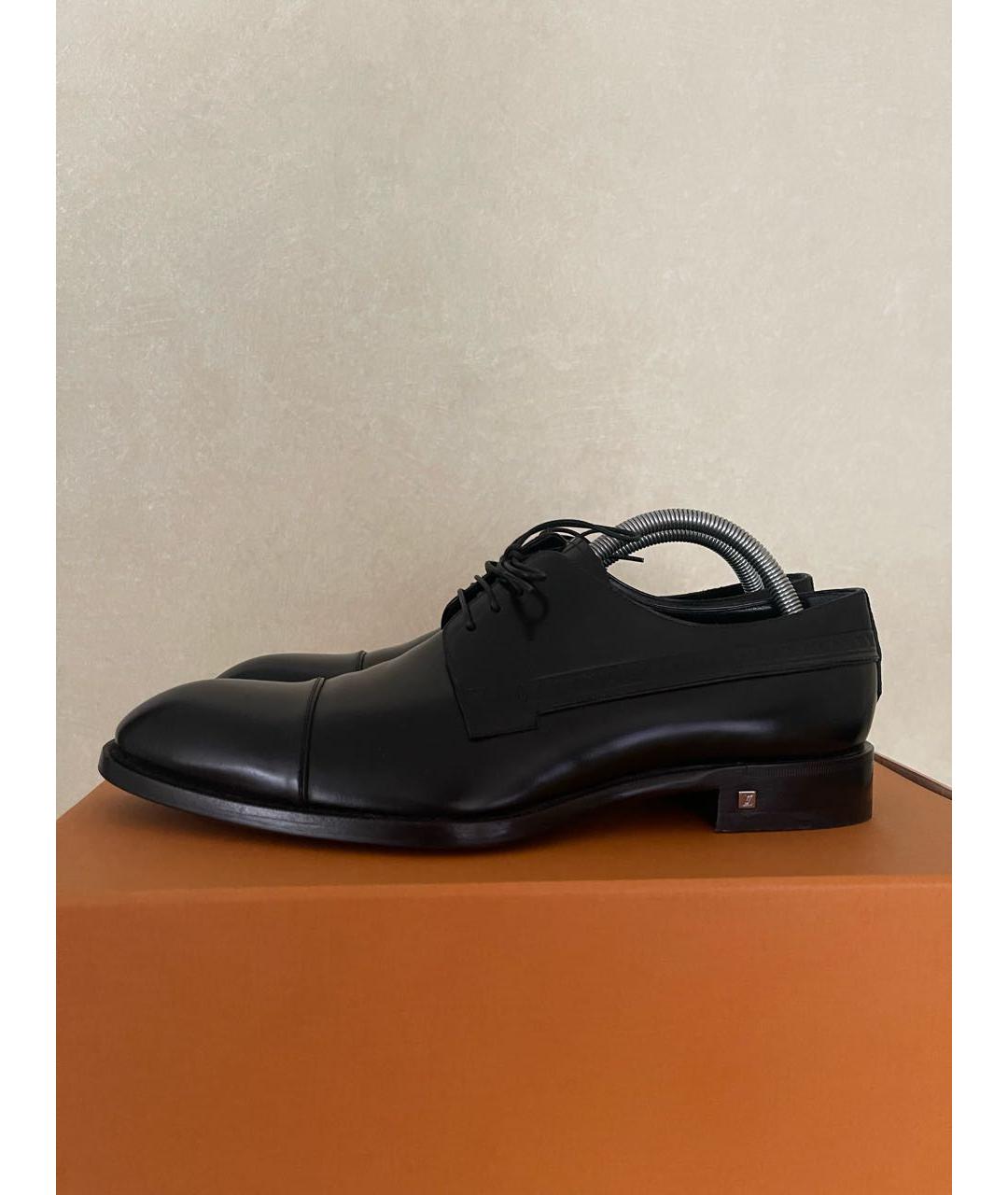 LOUIS VUITTON PRE-OWNED Черные кожаные туфли, фото 6