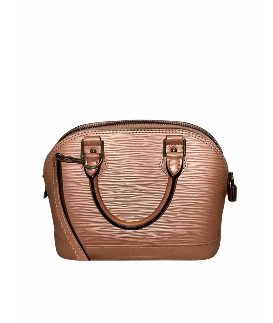 LOUIS VUITTON PRE-OWNED Розовая кожаная сумка с короткими ручками, фото 1