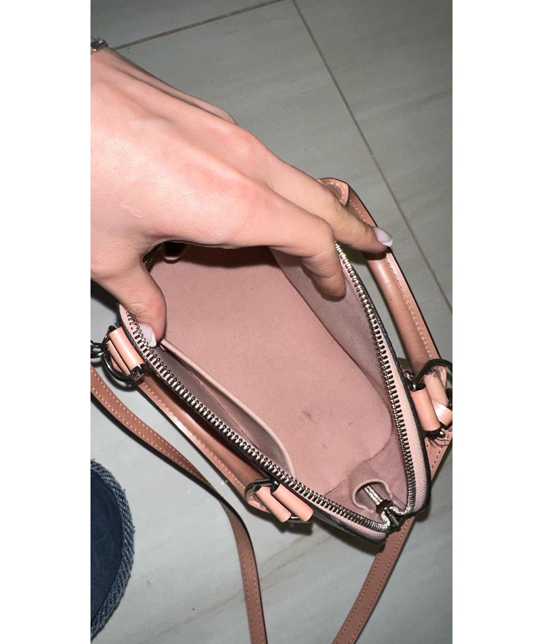 LOUIS VUITTON PRE-OWNED Розовая кожаная сумка с короткими ручками, фото 4