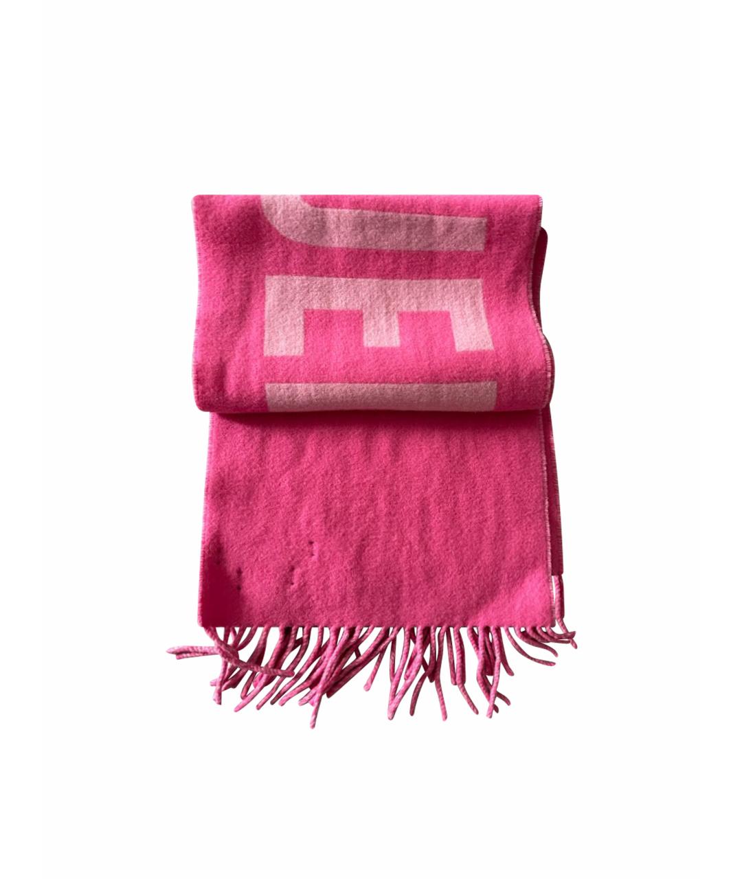 JACQUEMUS Розовый шерстяной шарф, фото 1