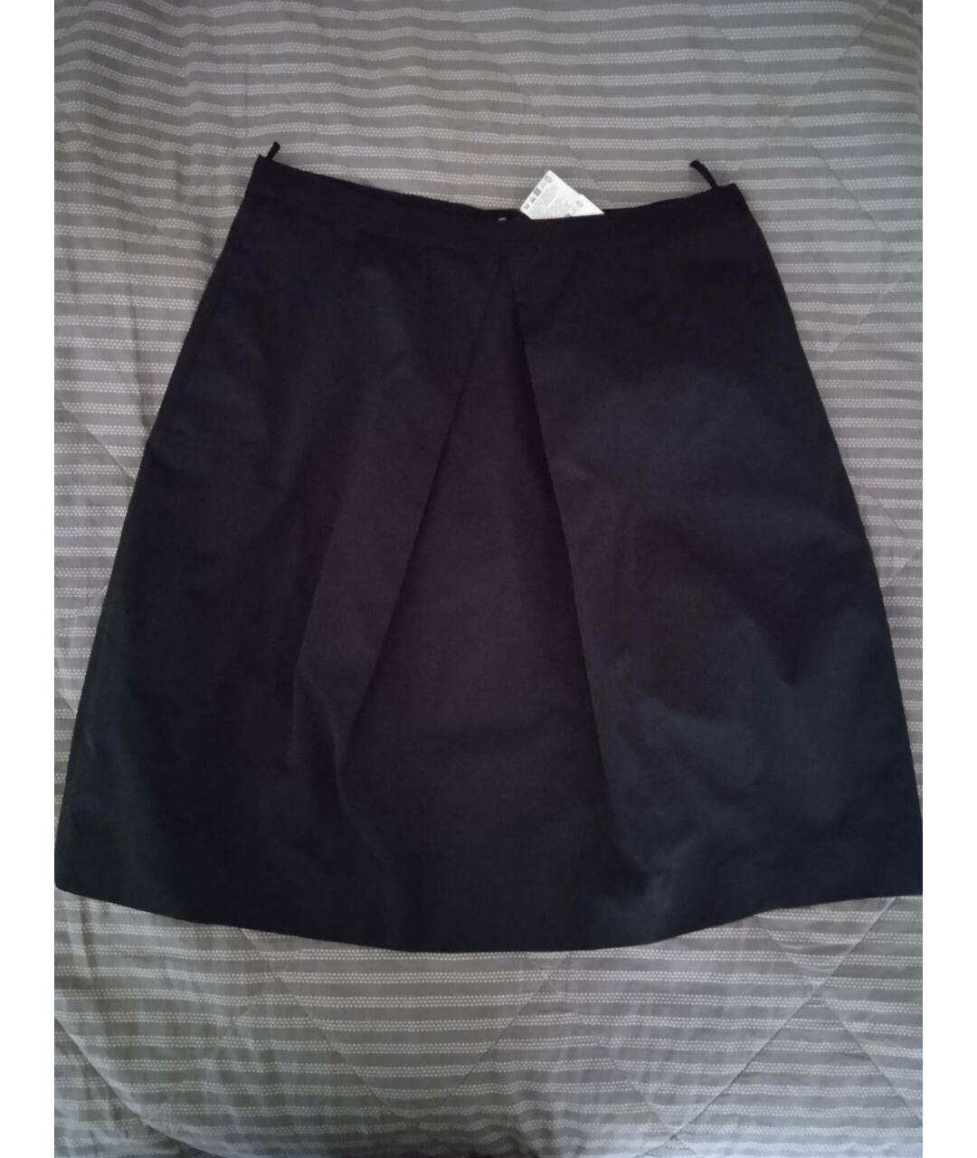 MAX MARA Черная хлопковая юбка мини, фото 7