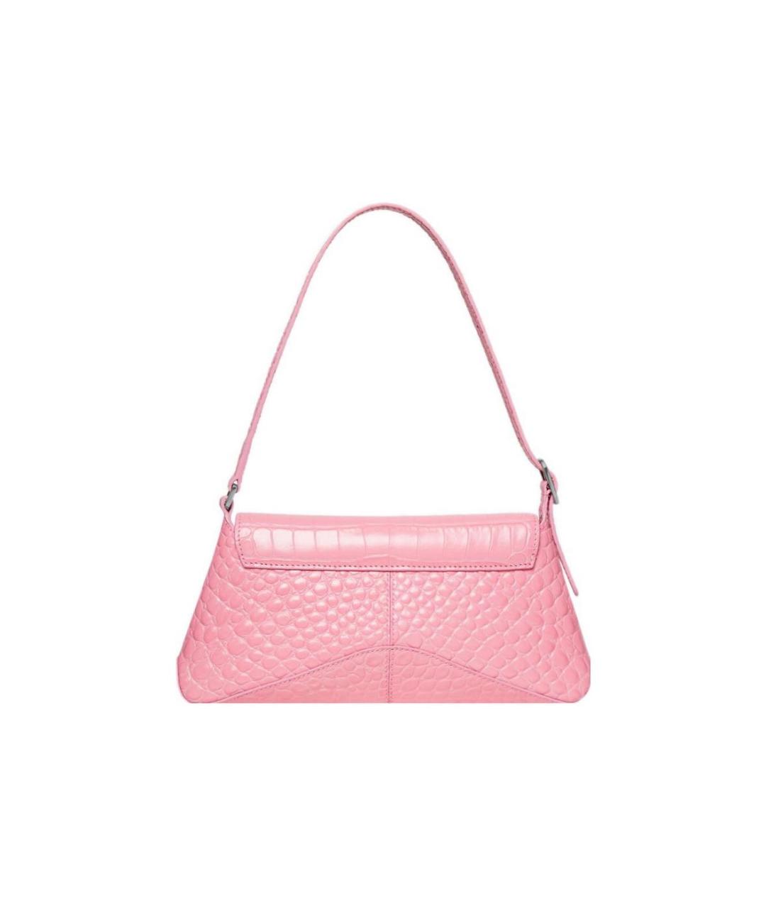 BALENCIAGA Розовая кожаная сумка с короткими ручками, фото 3