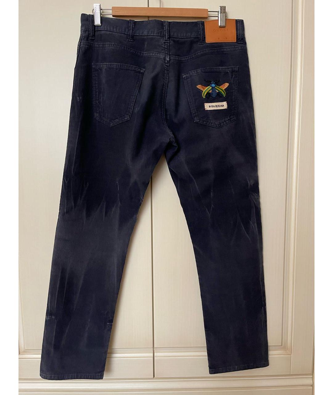 GUCCI Темно-синие джинсы скинни, фото 2